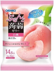 Orihiro Plandu Purunto 蒟蒻果凍 (白桃味 20g x 6 粒)