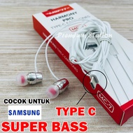 Samsung Headset TYPE C Super Bass Earbuds Putih Mofit MC-7 For Samsung Galaxy M16 M35 M40 M54 M55 M5