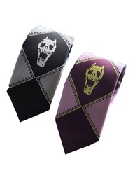 1791's lady Kira Yoshikage Killer Queen Tie Necktie Purple Black Cosplay props accessory