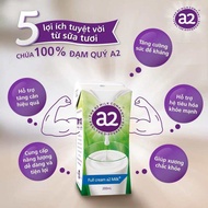 [Thùng 24 Hộp] Sữa Tươi A2 Full Cream 200ml - Hàng Chính Hãng