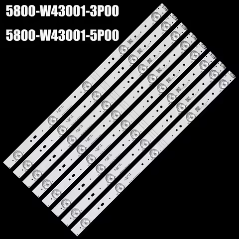LED BackLight Strip For 43E3000 43E3500 43E6000 43E6500 43E600E E465853 43R-DC1 LD0-10D 5800-W43001-