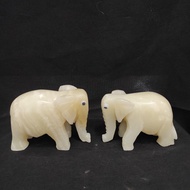 Miniature elephant statue decoration onyx stone onyx decoration