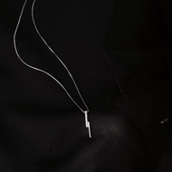 Counter GU ZHI LV Lightning Necklace Light Luxury Niche Design Simple Sterling Silver Clavicle Chain