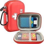 Auvi Q Carrying Case, Empty Hard-Shell Carry Box Portable Medicine Emergency Bag for 2 Auvi-Q Auto I