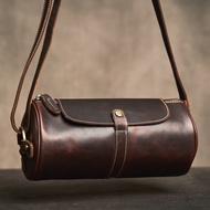 2025 Cylinder Bag Men's Shoulder Messenger Bag