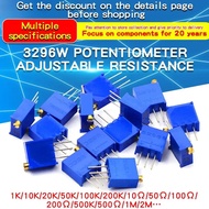 10PCS 3296 Trimmer Potentiometer Kit High Precision 3296W Variable Resistor 10-1KOhm 10R 50R 1k 2k 5