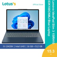 Lenovo IdeaPad Slim 3 15IRH10 83K100 (CMMJ Grey/ CNMJ Blue) Laptop (i5-13420H16GB512GB15.3"W11)