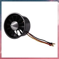 (E B M Brushless Outrunner Motor 2836-2900KV EDF Ducted Fan 64mm 12 Blades for Model Jet Aircraft Ho
