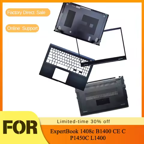 ExpertBook 1408c B1400 CE C P1450C L1400 LCD Back Cover Front Bezel Hinges Cover Palmrest Bottom Cas