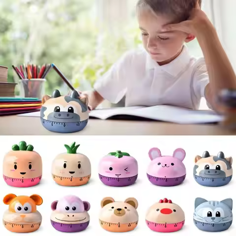 Novelty Cute Animal Manual Timer Mechanical Timer Kitchen Food Timer Digital Cooking Timer