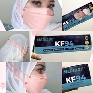 CLEAR STOCK readystock medidoc brand nunha facemask hijab neelofa headloop kf94 hijab face mask 10pc