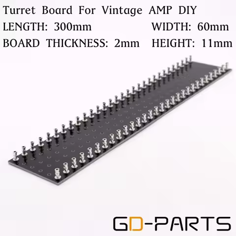 GD-PARTS 1PC 60 posts Black TAG BOARD Tag Strip Turret Board Hifi Vintage Tube Audio Guitar AMP DIY