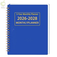 ROLY 3 Years Monthly Planner, Yearly Goals 2026-2028 Calendar Book, Portable A4/A5 Smooth Writing An