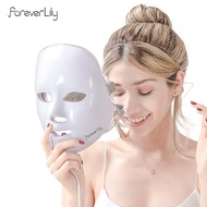 ForeverLily Led Beauty Mask Face Neck Mask Rejuvenation Skin 7 Colors Led Light Photon Therapy Skin Wrinkles