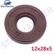 3B2-01215-0-00 Oil Seal For Tohatsu Outboard Motor 6HP-9.8HP 2T 4T 3B2-01215  12x28x5MM Boat Engine 