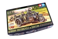 田宮軍事模型 Tamiya Military 1/48 German Motorcycle & Sidecar 32578