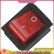 In stock-Red Light 4 Pin DPST ON/OFF Snap in Rocker Switch 15A/250V 20A/125V AC 28x22mm