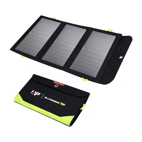 ALLPOWERS Flexible Foldable Solar Panel 5V 18V High Efficience Solar Battery Charger 21W Solar Phone