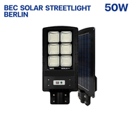 BEC โคมไฟถนนโซลาร์เซลล์ LED 30w 50w 100w 200w 300w รุ่น BERLIN Solar Streetlights พร้อมขายึด+รีโมท IP65
