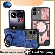 Slide Camera Lron Ring Protection Stands Kickstand Phone Case For OPPO F31 5G A6 Pro F29 A5 Pro Glob