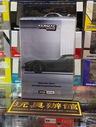 屯門小店 Tarmac Works 1/64 Mercedes-Benz SLS AMG Coupe Black Series Black Metallic - Singapore Special E