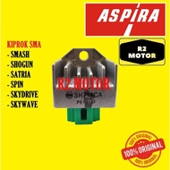 Terlaris KIPROK RECTIFIER REGULATOR SMA ASPIRA SMASH SHOGUN SATRIA 150 FU SPIN SKYDRIVE SKYWAVE NEX 