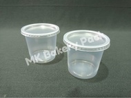 EC 6oz Round Container (100pcs±) E180T / Disposable Plastic Food Container/Bekas Dadih/Jelly/Jeli