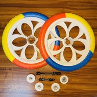 Tayar Mati Basikal Budak/ Kids Bicycle PVC Rim Tires Colourful Set Saiz 12’-14’-16’