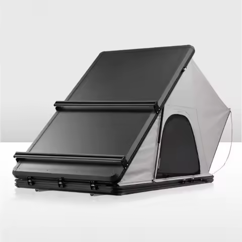 Hot Selling HOTO RTT Rooftop Aluminum Hard Outdoor Camping Car Clam Roof Top Tent Sale High Quality