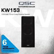 QSC KW153 1000-watt 15-inch 3-way Powered Speaker