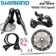 Shimano GRX RX820 1x12 Speed Groupset Road Bike 1x12s Hydraulic Disc Brakes Groupset For Gravel Bike