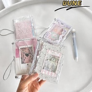 IJUNE Ins Journal Cover, PVC  TN Notebook Cover, Portable Polka Dots Print with Zipper Pocket Journa