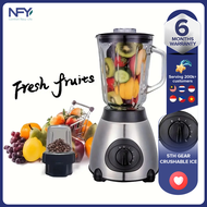 NFY multifunctional fully automatic juicer 1000W with 5-speed button 2 glass cups -150ML juicer cups