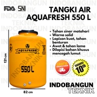 toren tangki tandon air aquafresh 500 liter 550 liter harga murah - biru