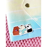 💖WATERPROOF💖We Bare Bears with Book Laptop Sticker #1103