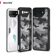 IBMRS สำหรับ Asus ROG Phone 7 CasePC TPU Camouflage โปร่งใส Hard Back Duty กันกระแทกขั้นสูงฝาครอบป้องกัน