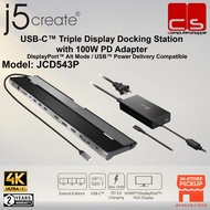 J5 CREATE JCD543P / JCD543 (USB-C™ Triple Display Docking Station with 100W PD Adapter)