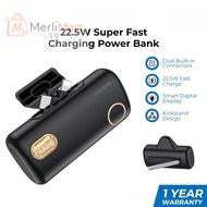 MiniMart SG Anvers Mini Power Bank 5000mAh with Stand 22.5W PD Fast Charging Portable Charger for IP