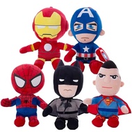 27-35 ซม.Marvel Avengers Plush ของเล่นกัปตันอเมริกา Spider Man Iron Man Superman Batman การ์ตูนอะนิเ