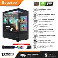 AMD RYZEN 5 5600/5600GT RTX 3050 GAMING Desktop DDR4 16GB RAM M.2 512GB SSD Full Set PC For Gaming