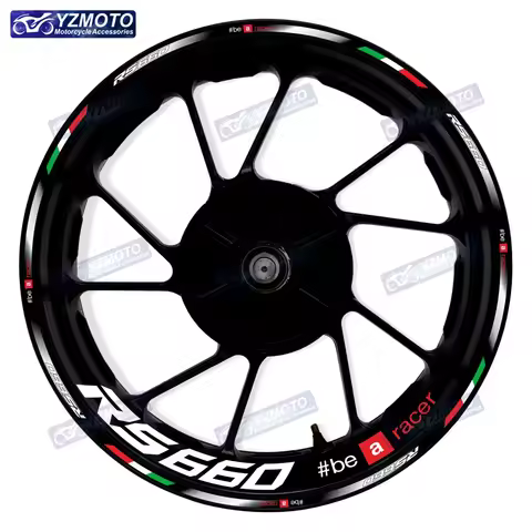For Aprilia RS660 RS 660 Motorcycle 17 Inch Front And Rear Wheel Hub Sticker Waterproof Reflective R