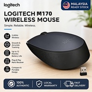 Logitech M170 Wireless Mouse, 2.4 GHz with USB Nano Receiver, Optical Tracking, 12-Months Battery Li
