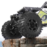 1.0in Rubber Tires Tyre & Plastic Wheel Rims Set for 1/18 1/24 RC Crawler Car Axial SCX24 FMS FCX24 