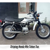 Honda Win100 Old Striping win 100 year striping 80 body set stickers