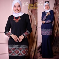 Saiz S/XS sahaja Baju Kurung Moden Sulam Exclusive Real dijahit dengan taburan batu Crystal leeyanarahman shawlpublika