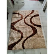 Shaggy cendol carpet, premium long fur carpet, size 140X200 CM