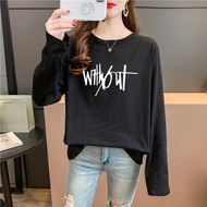 [AMYGO] Baju T Shirt Perempuan Lengan Panjang Women Long Sleeve Wanita Murah Baju T Shirt Perempuan Lengan Panjang T-shi