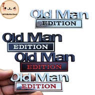 Better Car 3D Metal Chrome Stier Emblem OLD MAN EDITION Badge Logo Car Trunk Body Door Styling Decal