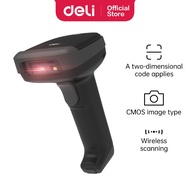 Deli Laser Barcode Scanner 1D Wireless Handheld