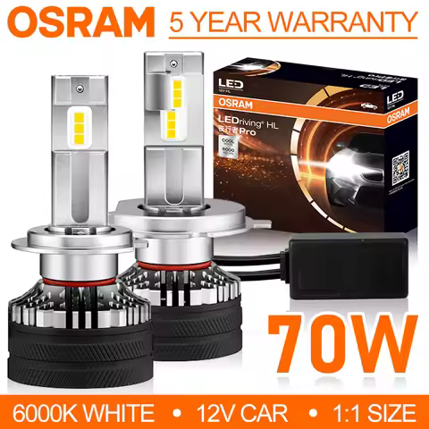 OSRAM H7 Led 70W Super Bright LED Bulb H4 HB4 HB3 H11 H8 Car Lamps 9005 9006 9012 HIR2 LED Fog Light